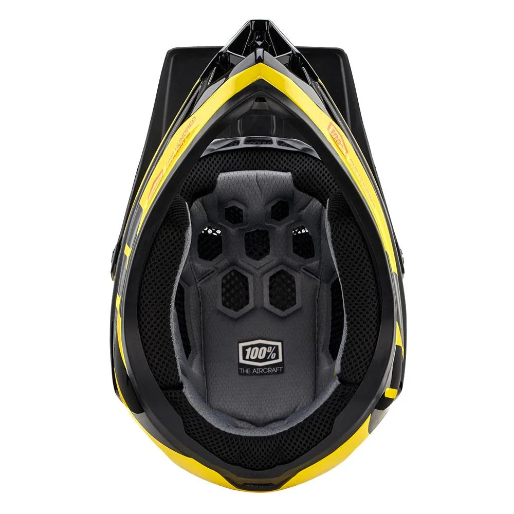 100% Aircraft Composite Race Helmet - Neon Yellow - Image 5