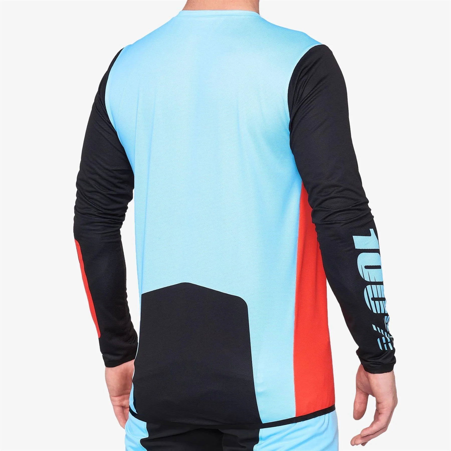100% R-Core X Race Jersey - Fluo Red/Black - Image 2