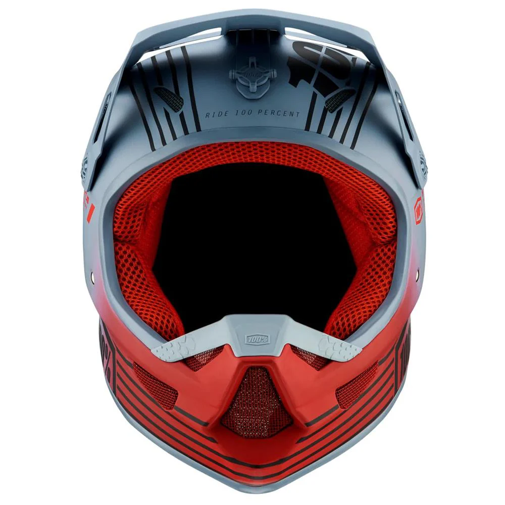100% Status Race Helmet - Caltec/Grey - Image 2