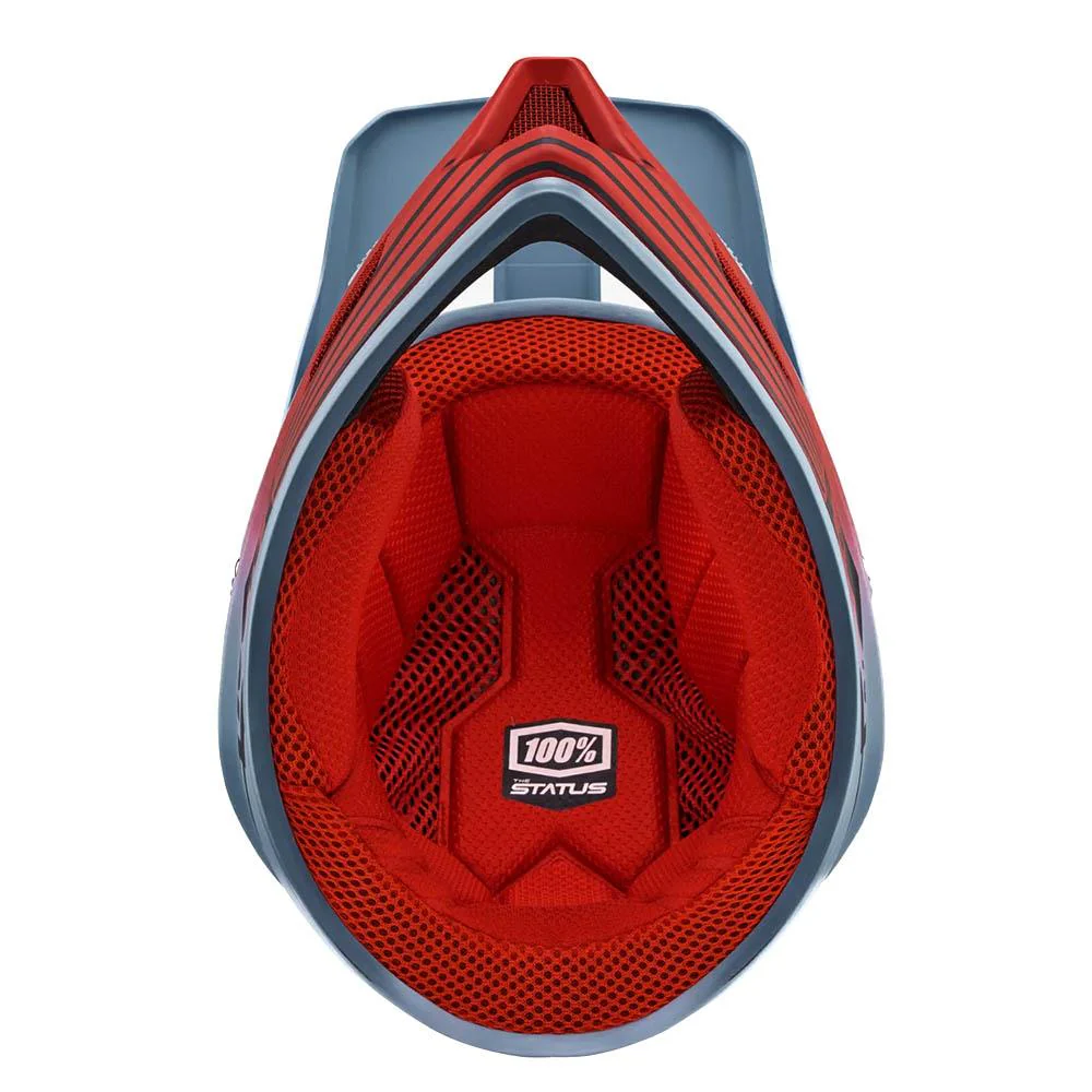 100% Status Youth Race Helmet - Caltec/Grey - Image 5