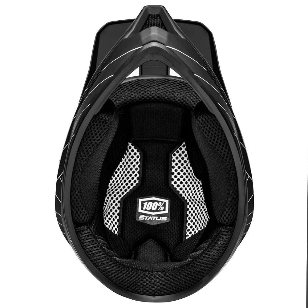 100% Status Youth Race Helmet - Essential Black - Image 4
