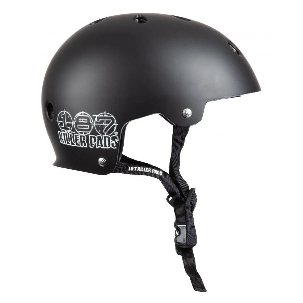 187 Killer Pads Certified Helmet - Matte Black - Image 4