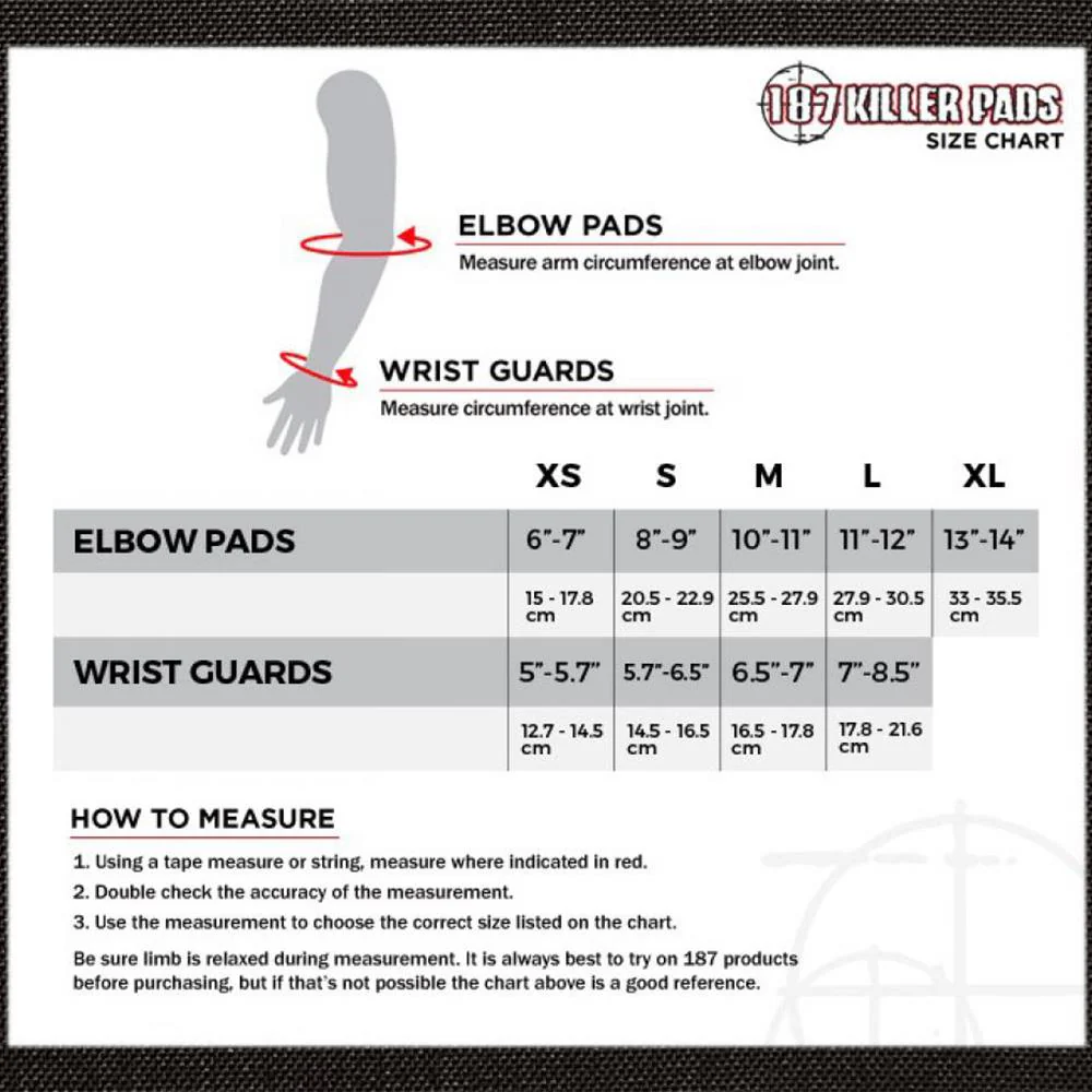 187 Killer Pads Combo Pack Knee and Elbow - Black - Image 4