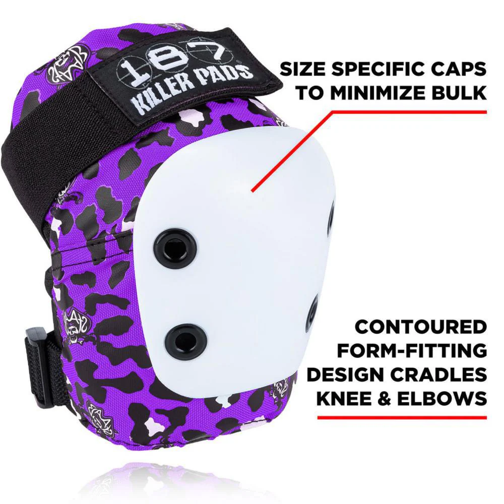 187 Killer Pads OSFA Jr. Six Pack Set - Staab Purple - Image 2