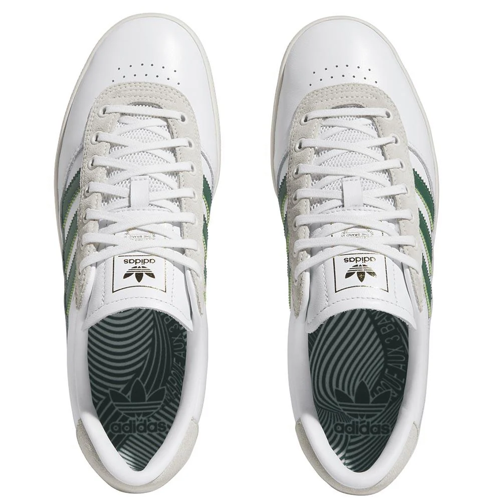 Adidas Puig Indoor - Flat White/Dark Green - Image 4