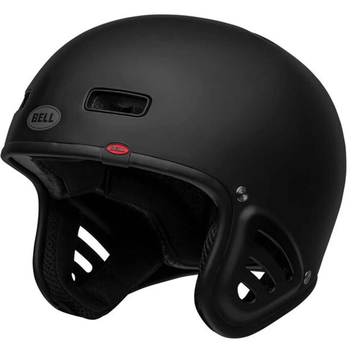 Bell Racket Dirt/Skate Helmet - Solid Matt Black - Image 2