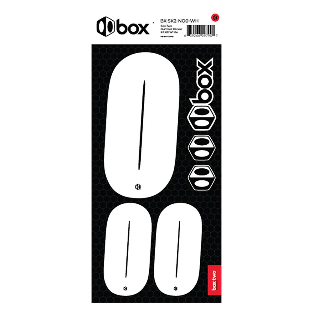 Box Two Number Sticker Kit - White - Image 8