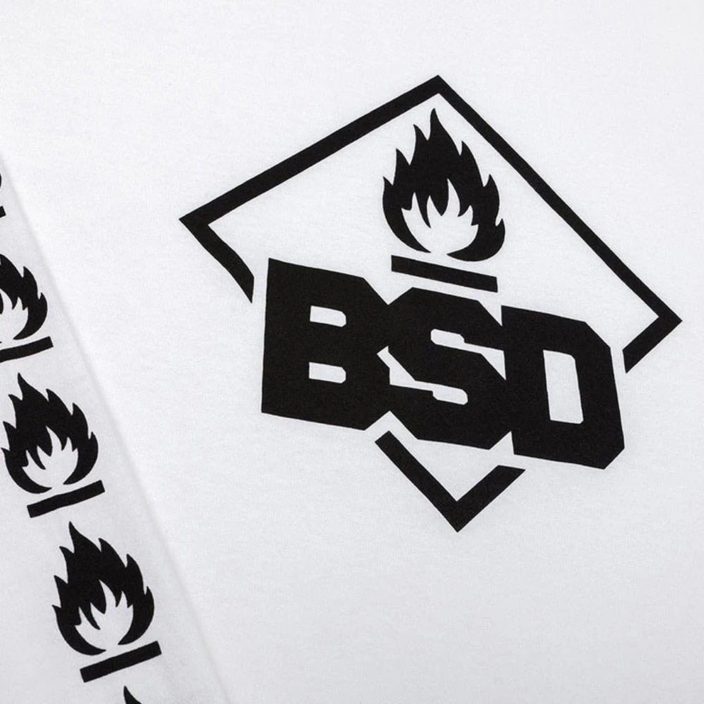 BSD Roastin Long Sleeve T-shirt - White - Image 2