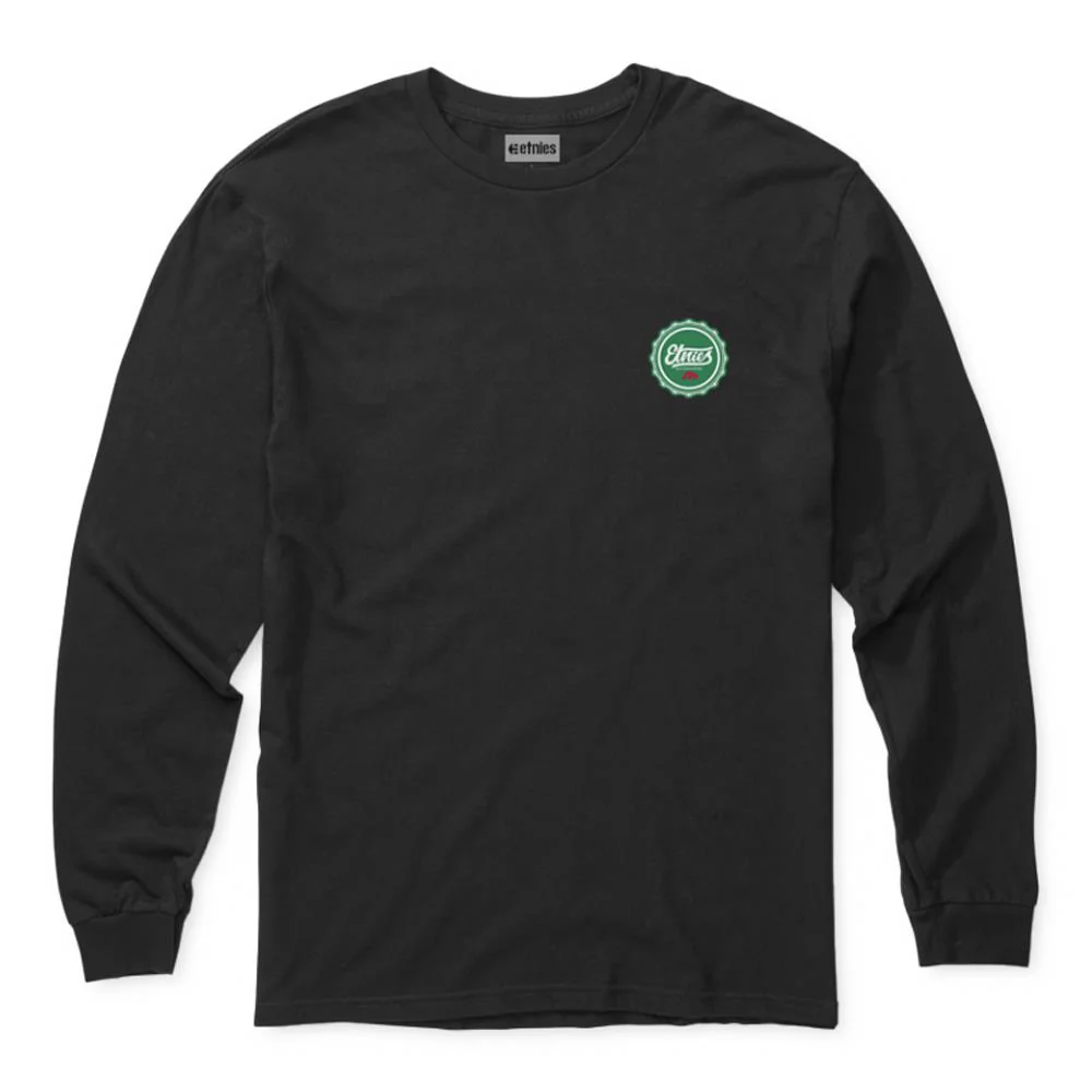 Etnies Bottle Cap Long Sleeve T-shirt - Black - Image 2