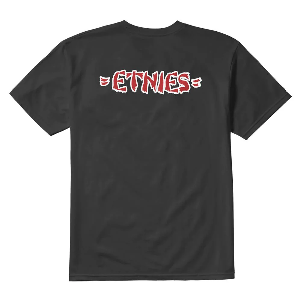 Etnies Rebel E T-shirt - Black/Red - Image 2