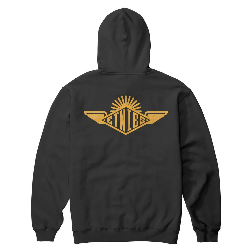 Etnies Wings Pullover Hoodie - Black - Image 2