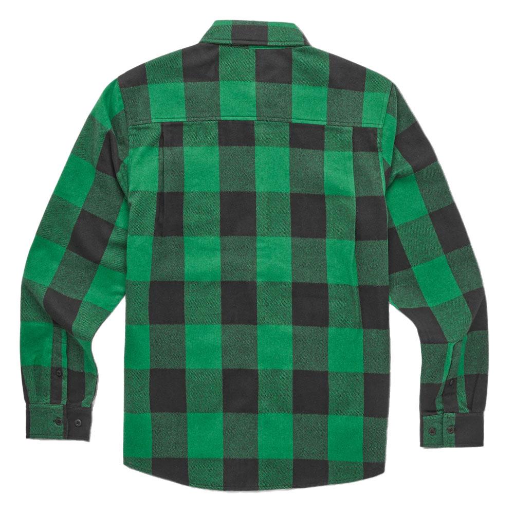 Etnies x Dig Long Sleeve Flannel Shirt - Black/Green - Image 2