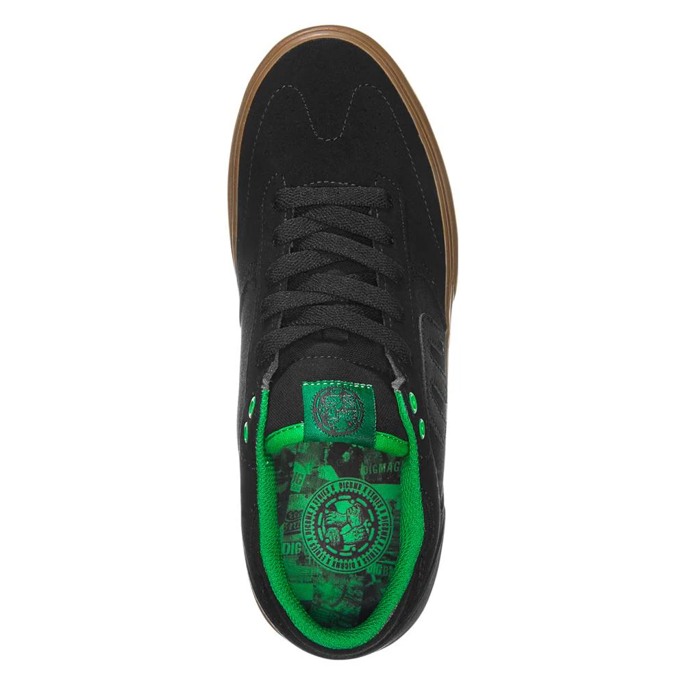 Etnies x Dig Windrow Vulc - Black/Green/Gum - Image 3