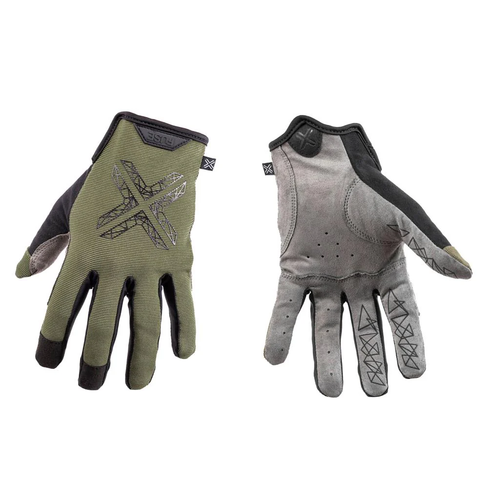 Fuse Stealth Gloves - Matt Black/Olive - Image 3