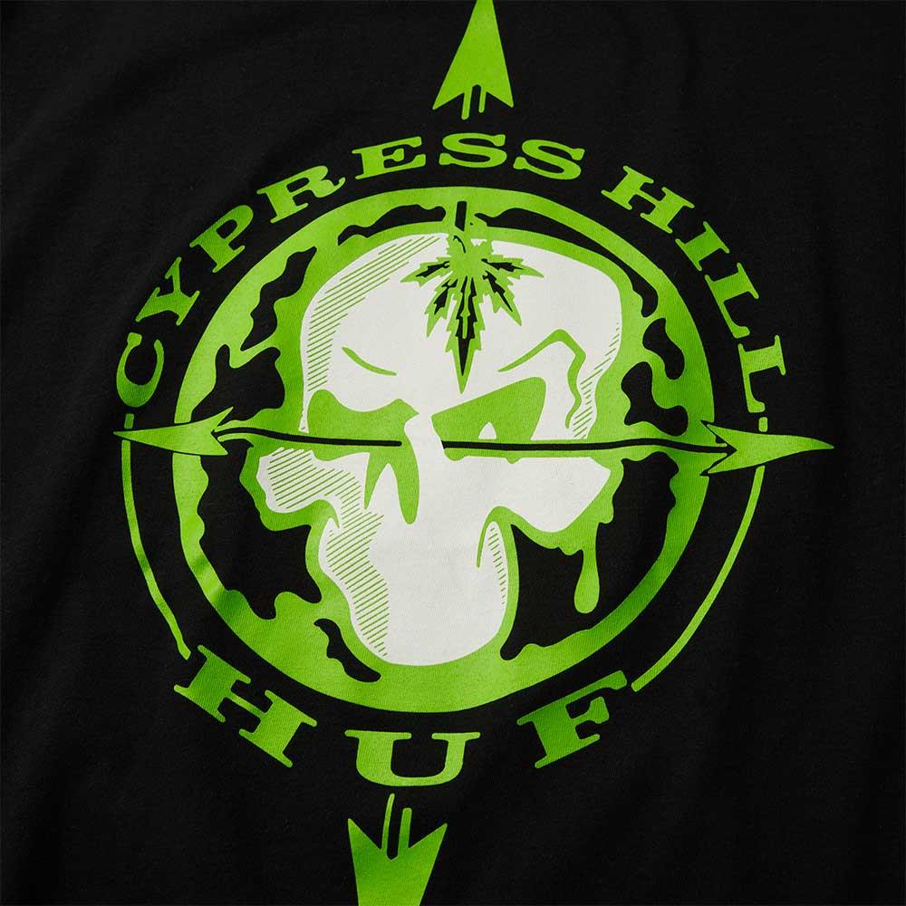 HUF x Cypress Hill Blunted Compass T-shirt - Black - Image 3