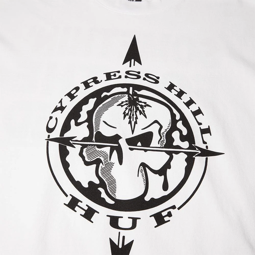 HUF x Cypress Hill Blunted Compass T-shirt - White - Image 3