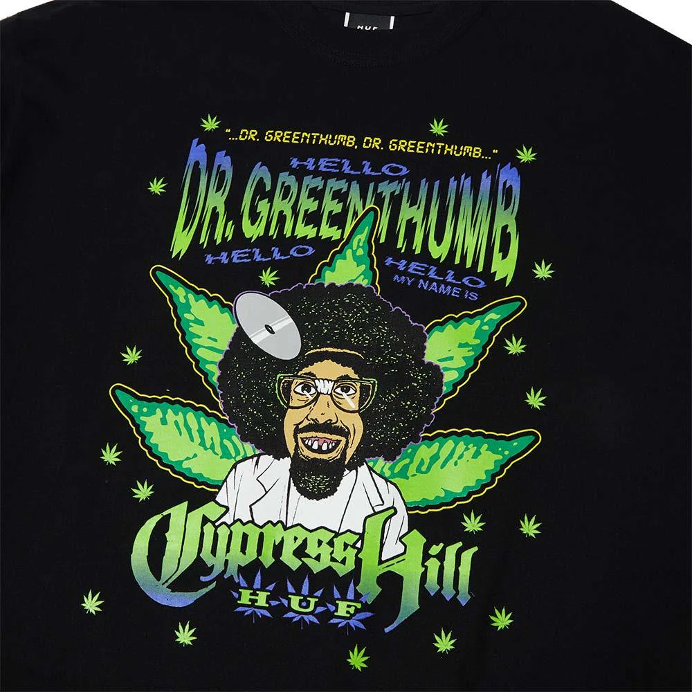 HUF x Cypress Hill Dr Greenthumb T-shirt - Black - Image 3