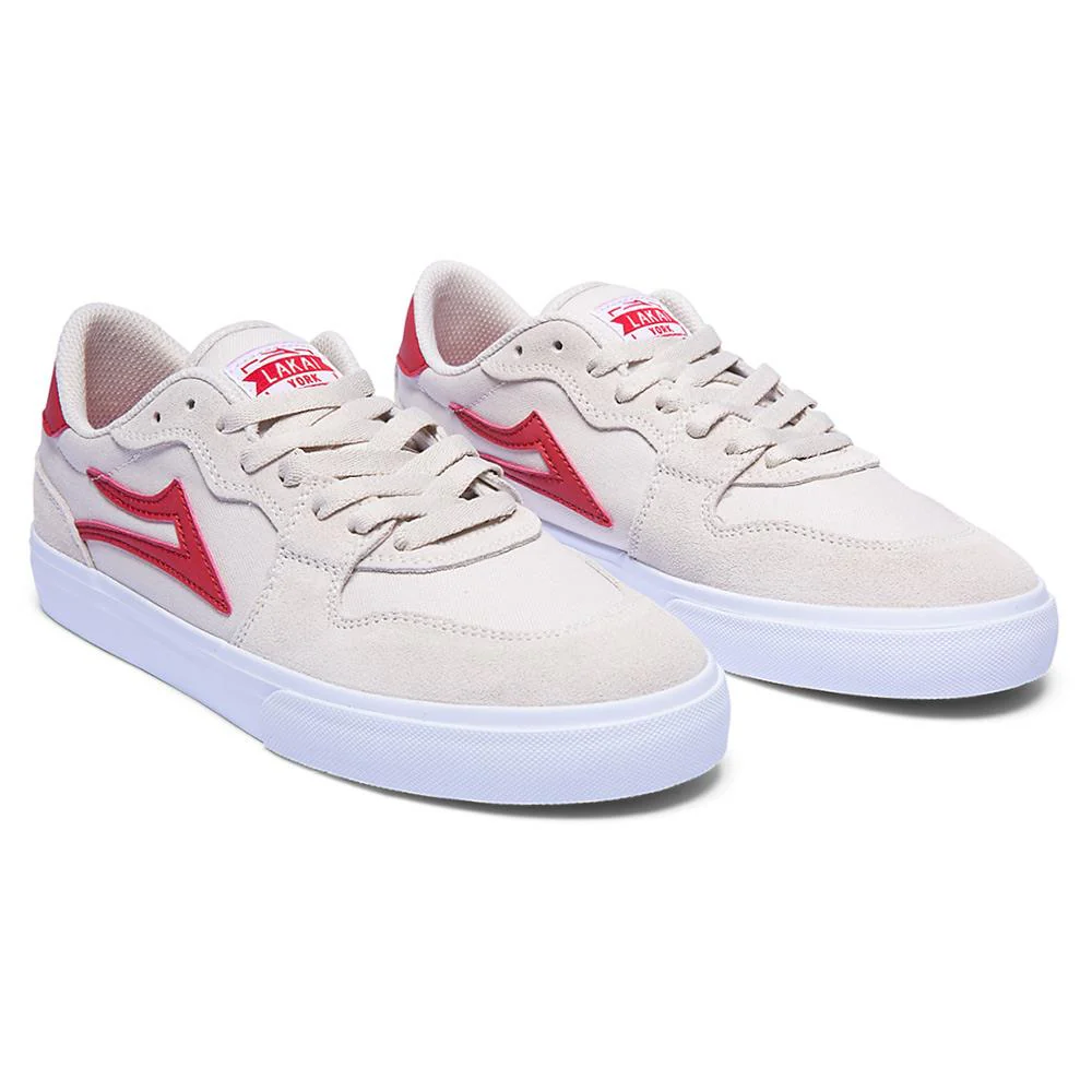Lakai York - White/Red Suede - Image 2