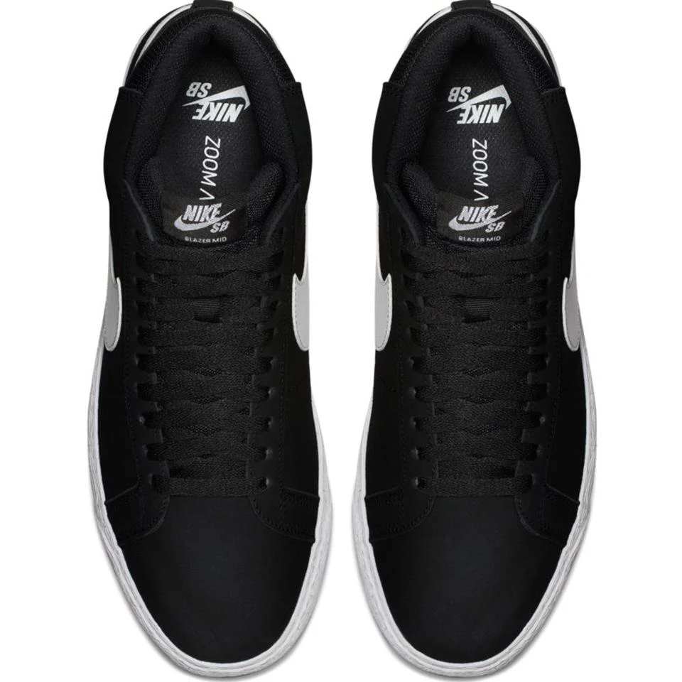Nike SB Zoom Blazer Mid - Black/White - Image 4