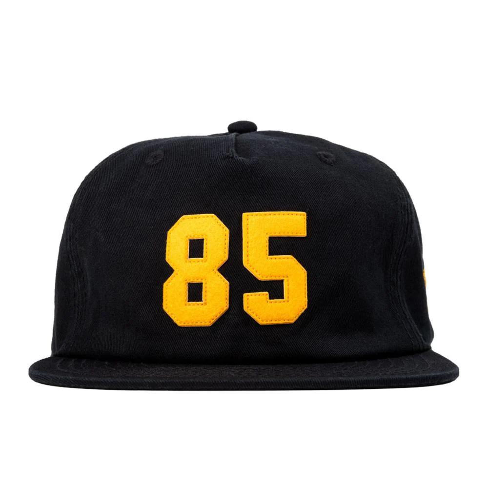 Odyssey '85 5 Panel hat - Black/Golden Rod - Image 2