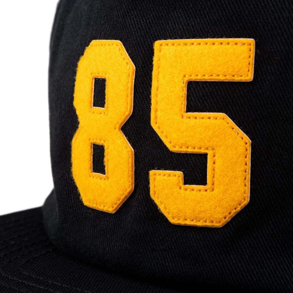 Odyssey '85 5 Panel hat - Black/Golden Rod - Image 3