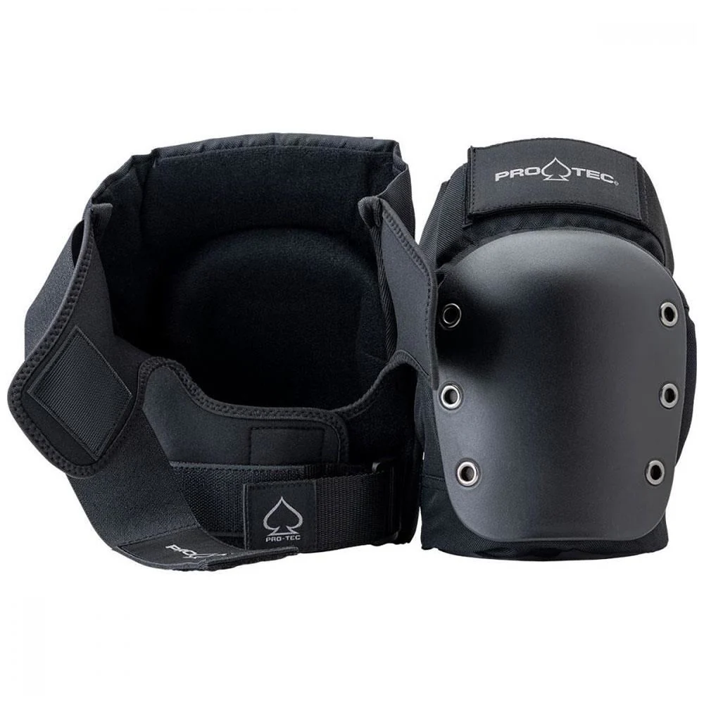Pro-Tec Street Knee Pad JR Open Back Pads - Black - Image 2