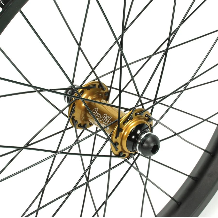Profile Elite / Cinema 888 / Titanium Spokes Front Custom Wheel - Image 2