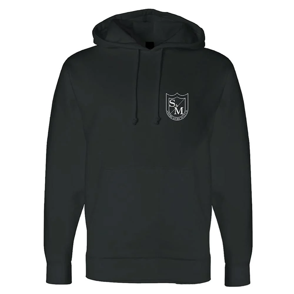 S&M Two Shield Heavy Pullover Hoodie - Black - Image 2