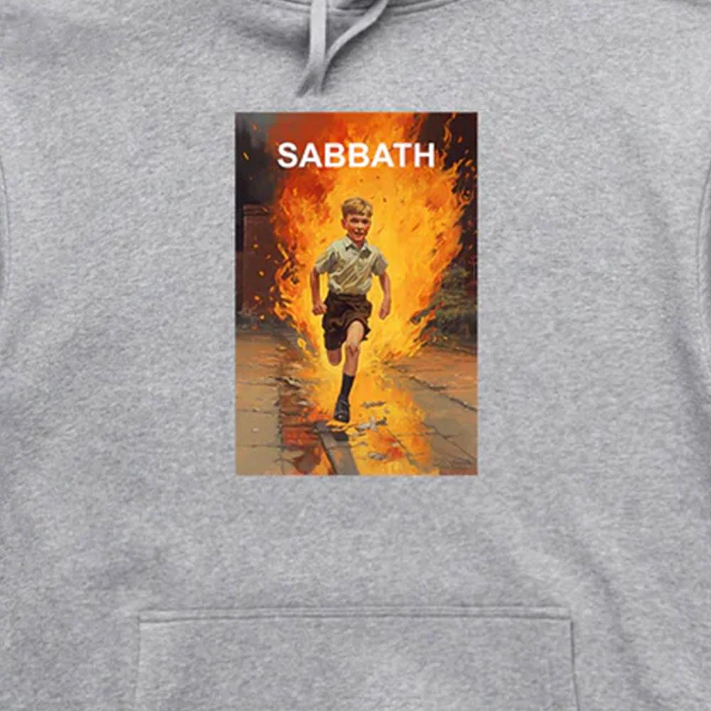 Sabbath Pyromaniac Pullover Hoodie - Heather - Image 2