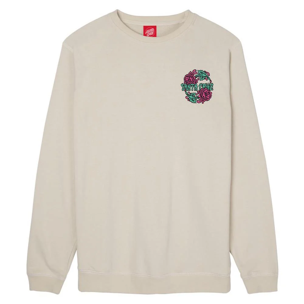 Santa Cruz Dressen Rose Two Crew - Light Grey - Image 2