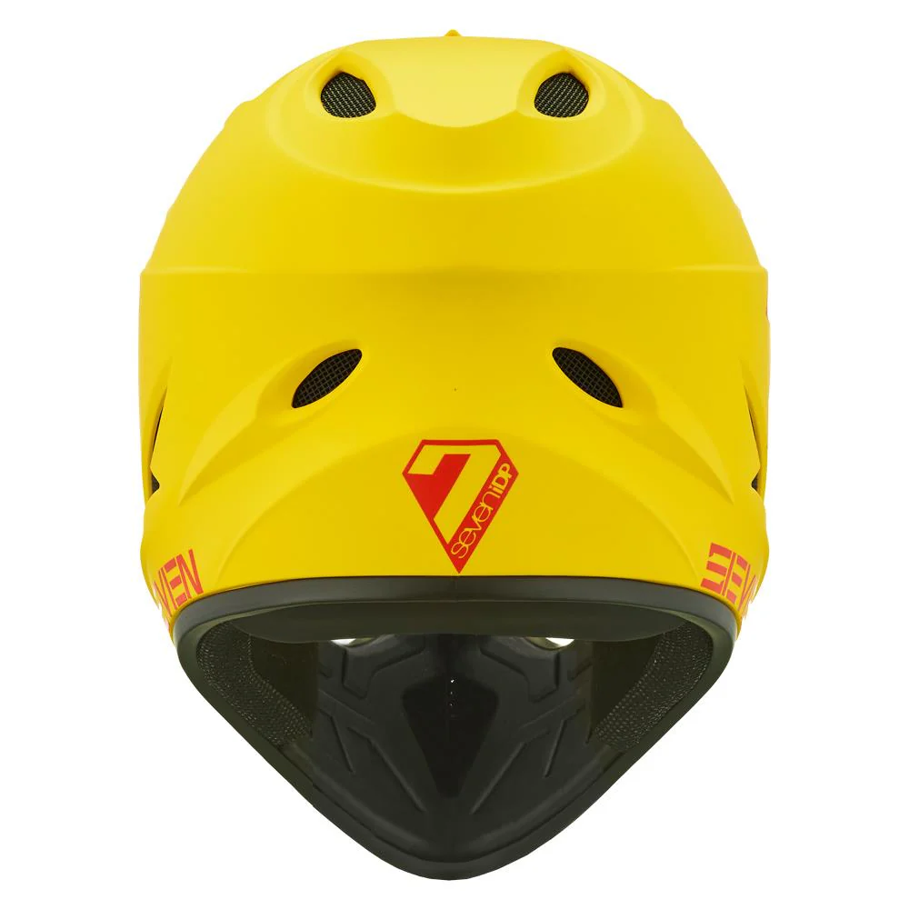 Seven iDP M1 2025 Youth Race Helmet - Matt Yellow - Image 3