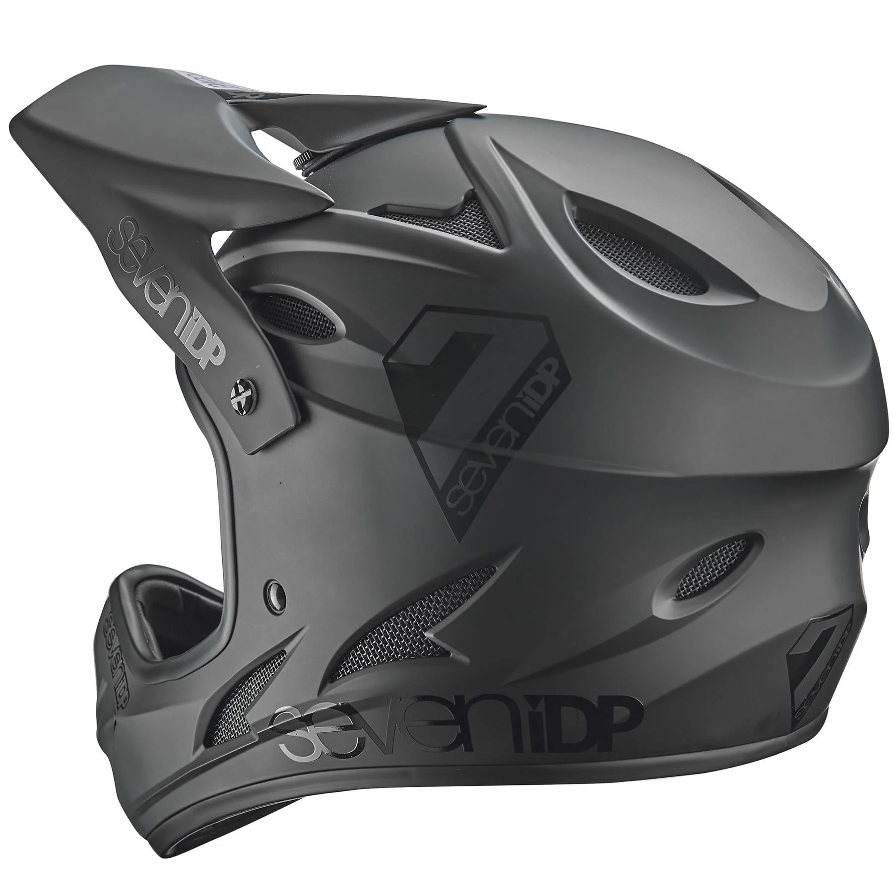 Seven iDP M1 Race Helmet - Matt Black/Gloss Black - Image 7