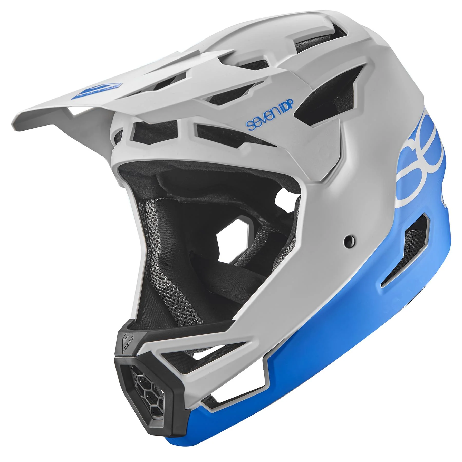 Seven iDP Project 23 ABS Race Helmet - White/Blue - Image 6