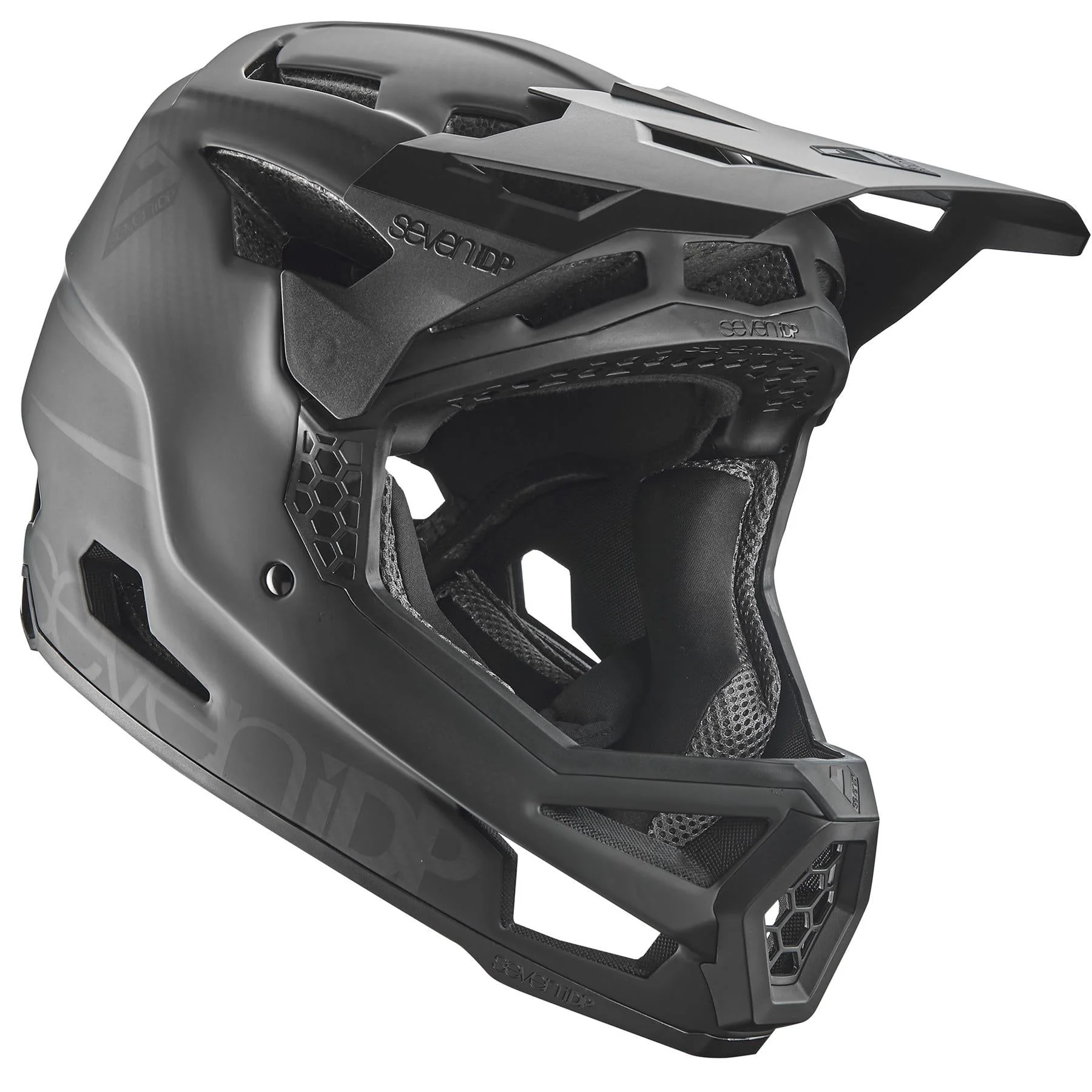 Seven iDP Project 23 Carbon Race Helmet - Black/Raw Carbon - Image 2