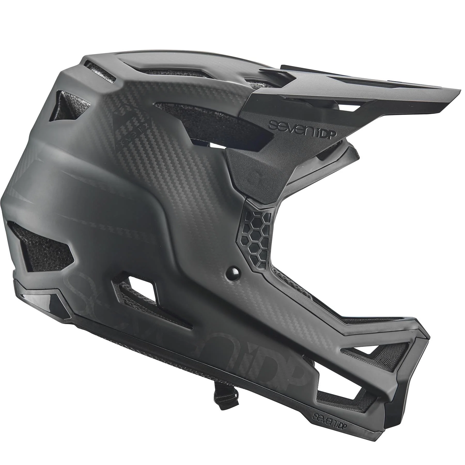 Seven iDP Project 23 Carbon Race Helmet - Black/Raw Carbon - Image 5