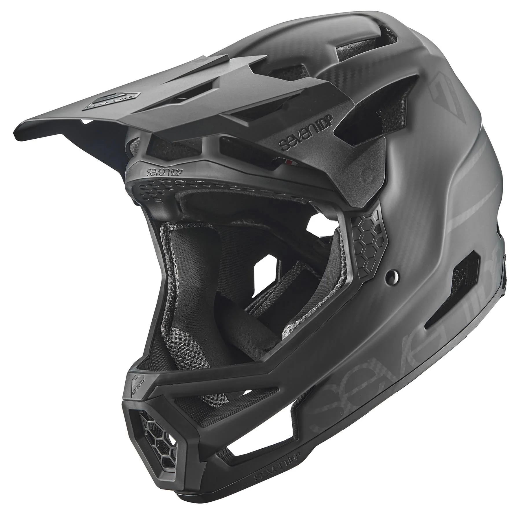 Seven iDP Project 23 Carbon Race Helmet - Black/Raw Carbon - Image 6
