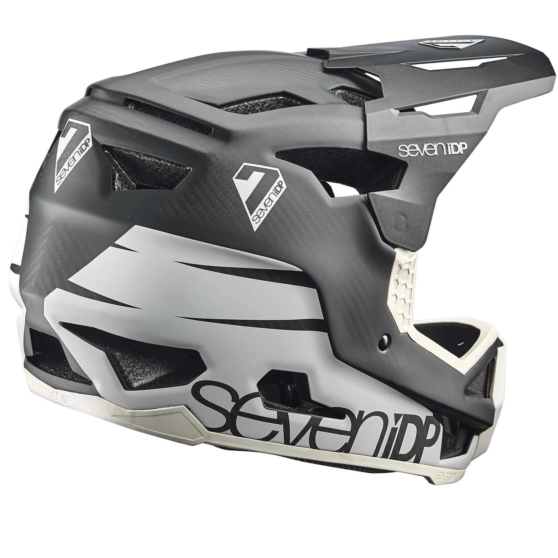 Seven iDP Project 23 Carbon Race Helmet - Cool Grey /Raw Carbon - Image 4