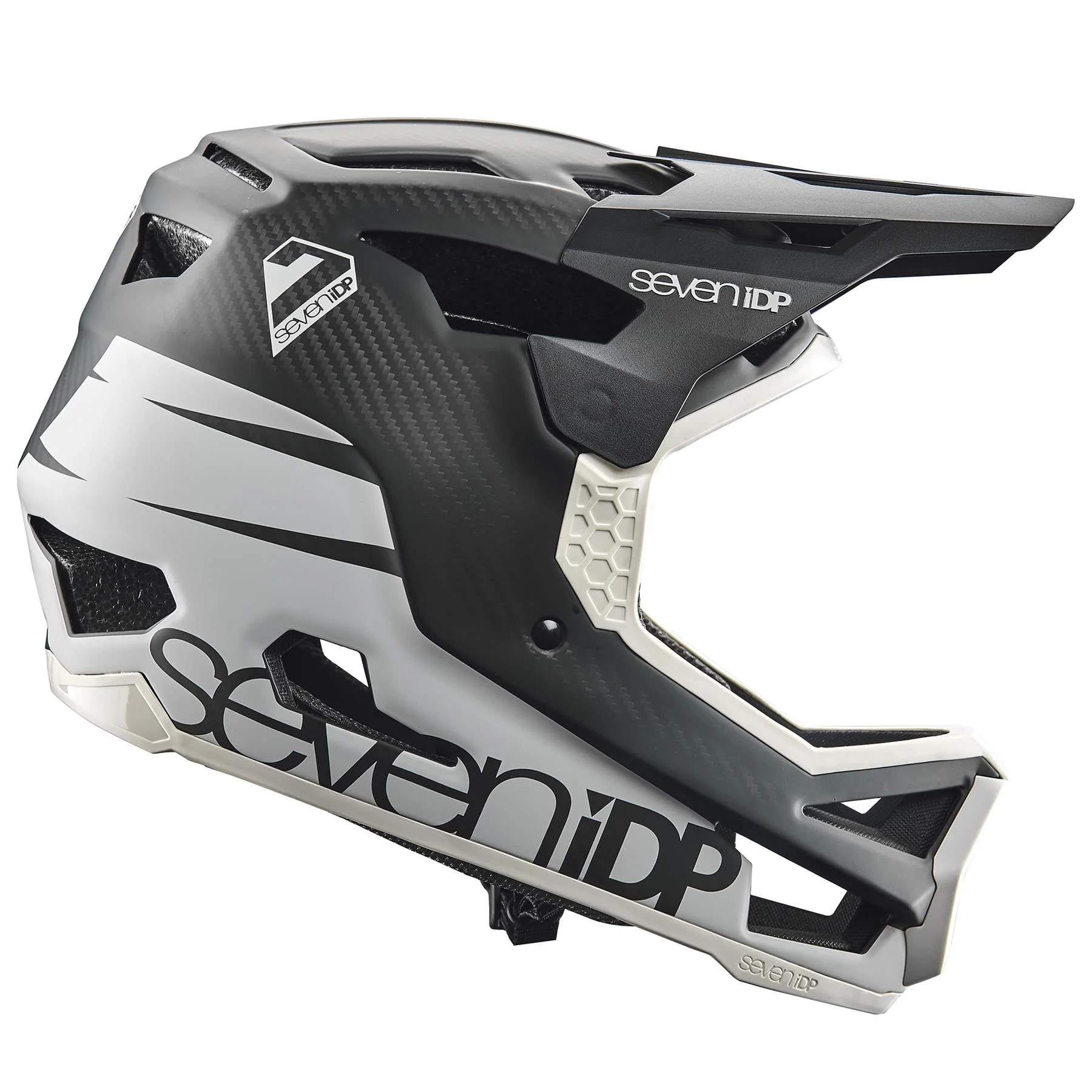 Seven iDP Project 23 Carbon Race Helmet - Cool Grey /Raw Carbon - Image 5