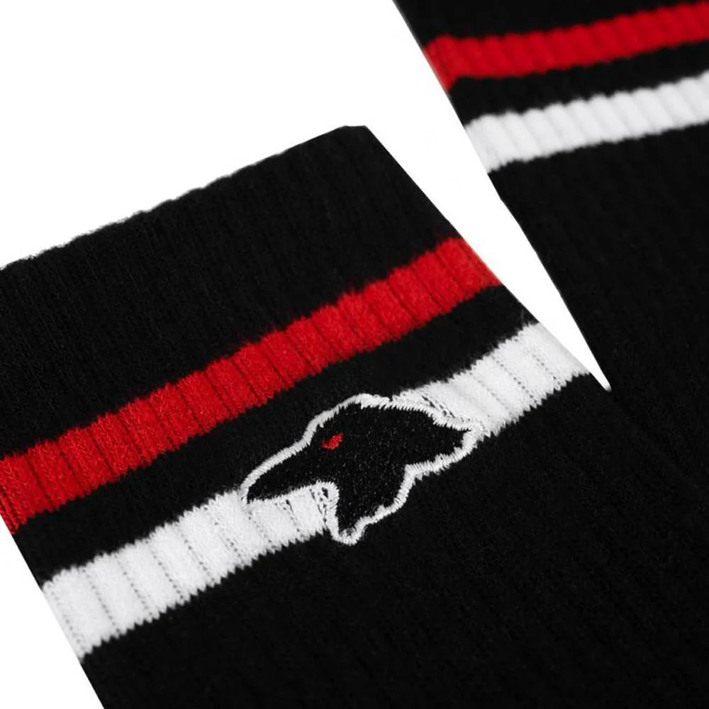 Shadow Finest Crew Socks - Black/Red - Image 2