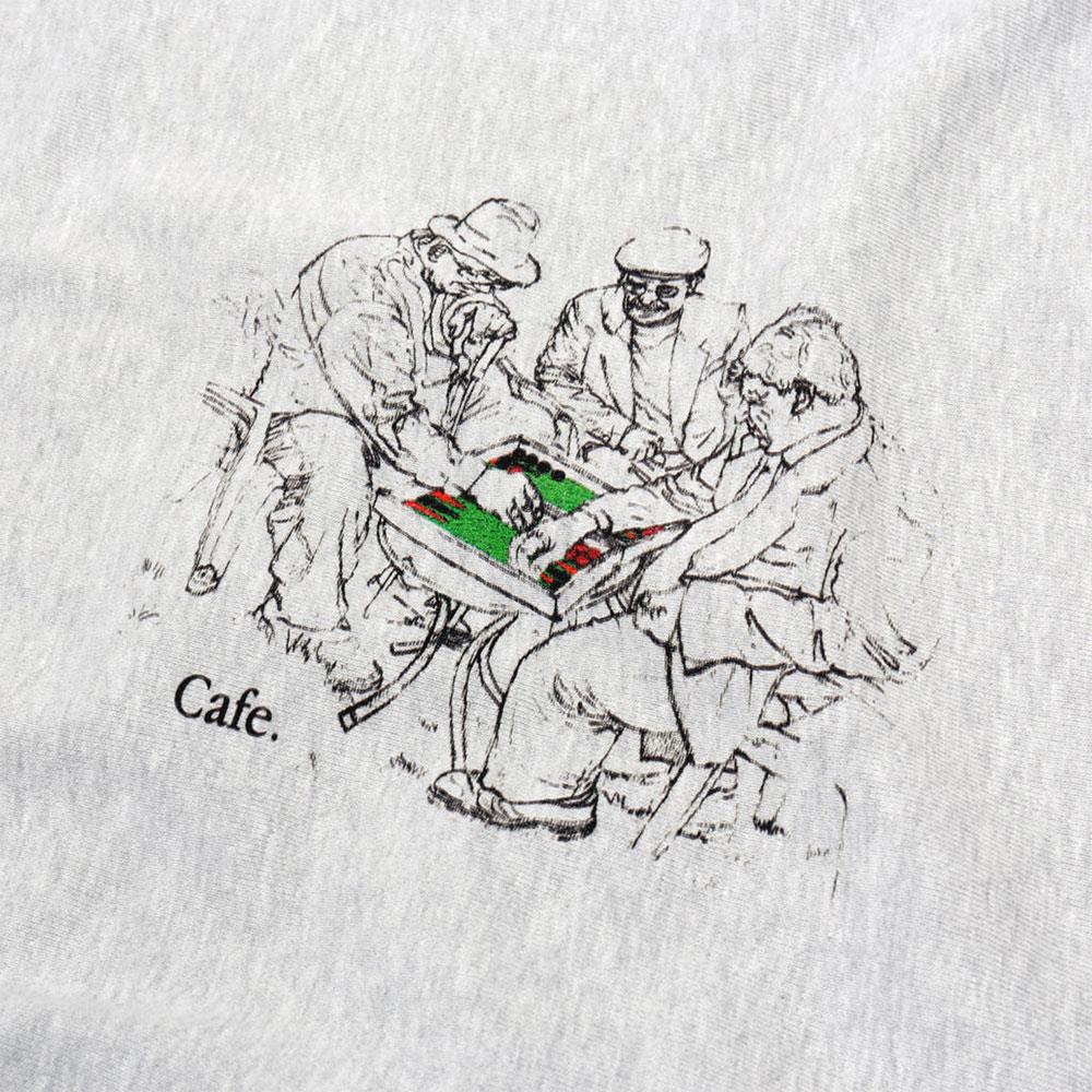 Skateboard Cafe Backgammon Crewneck Sweatshirt - Heather Grey - Image 2