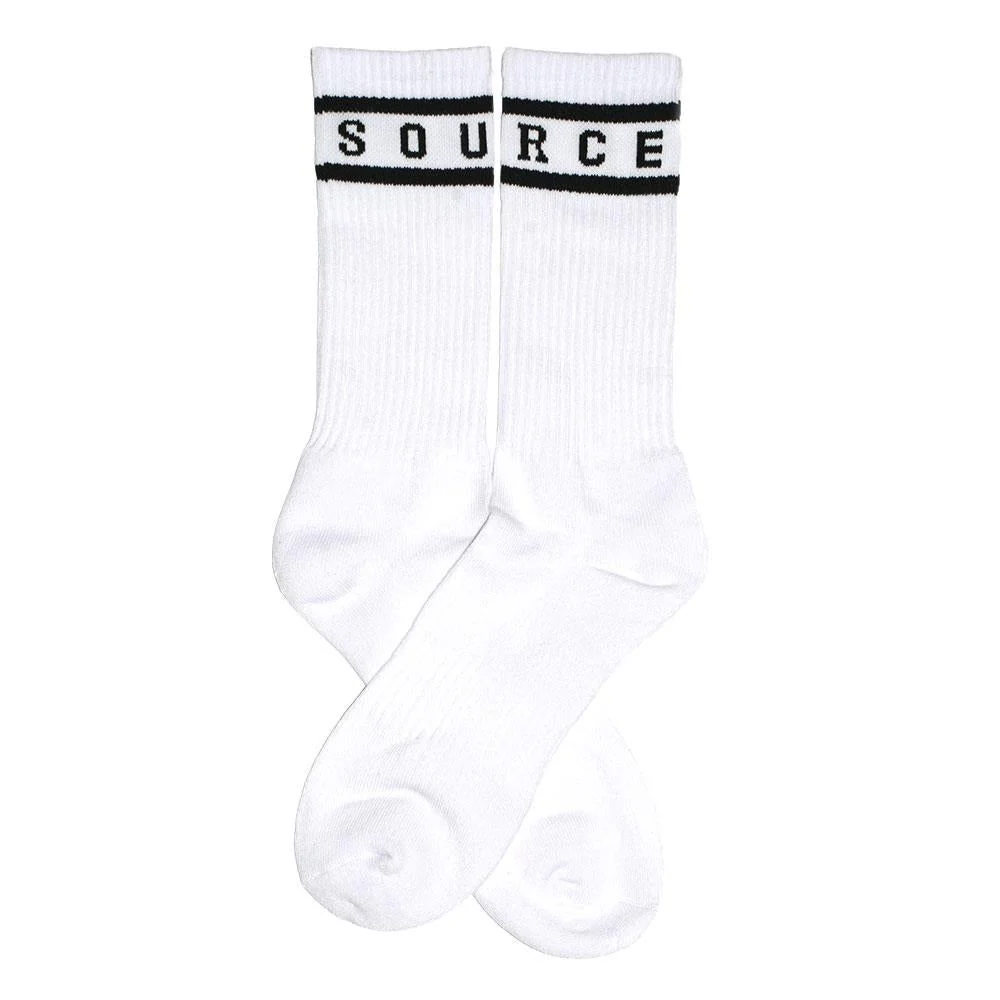 Source Adult Crew Socks - White - Image 2