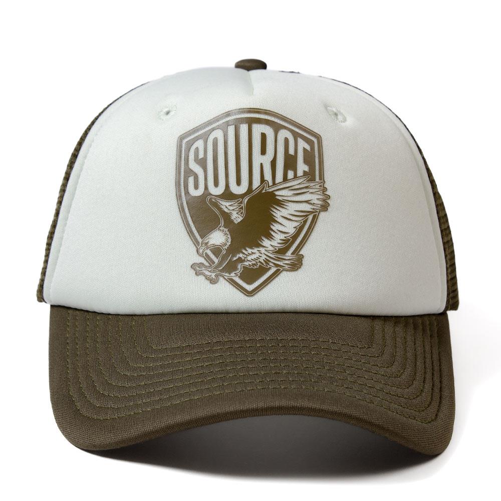 Source Eagle Trucker Hat - Olive/White - Image 2