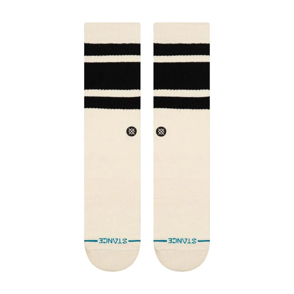 Stance Boyd Cozy Crew Socks - Black White - Large - Image 2