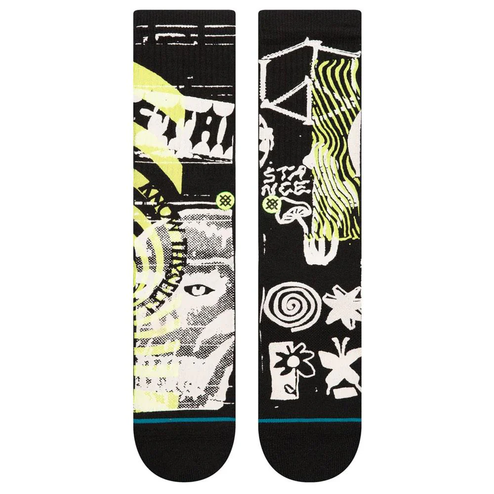 Stance Distorted Socks - Black - Image 2