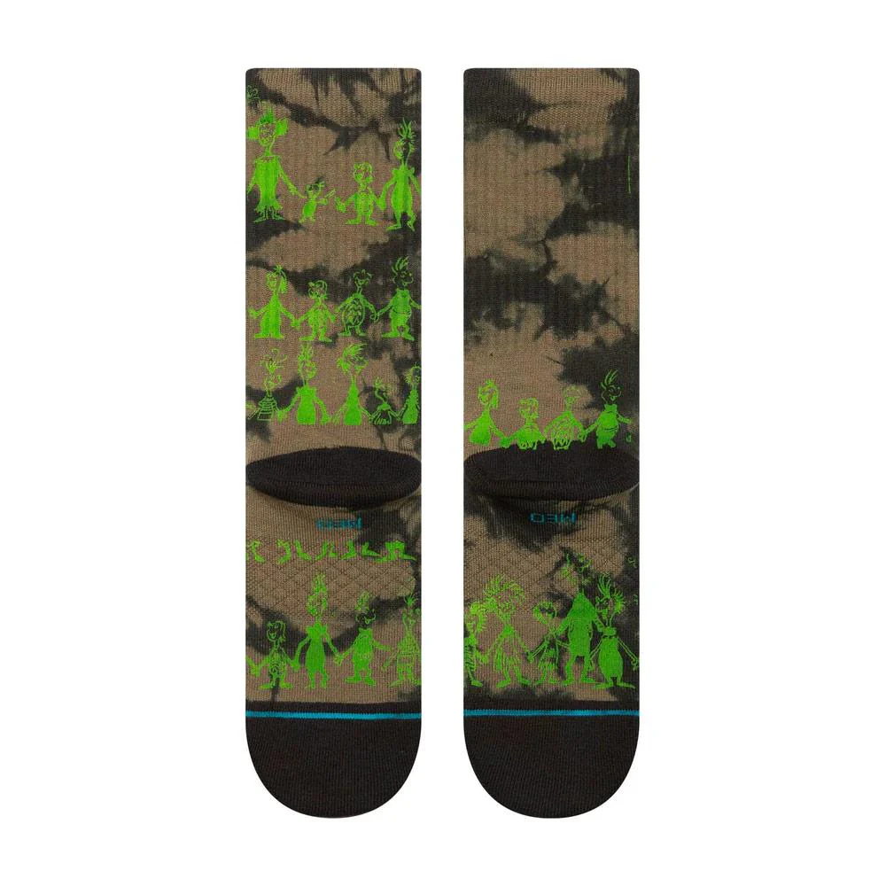 Stance Down In Whovile Crew Socks - Black - Large - Image 3