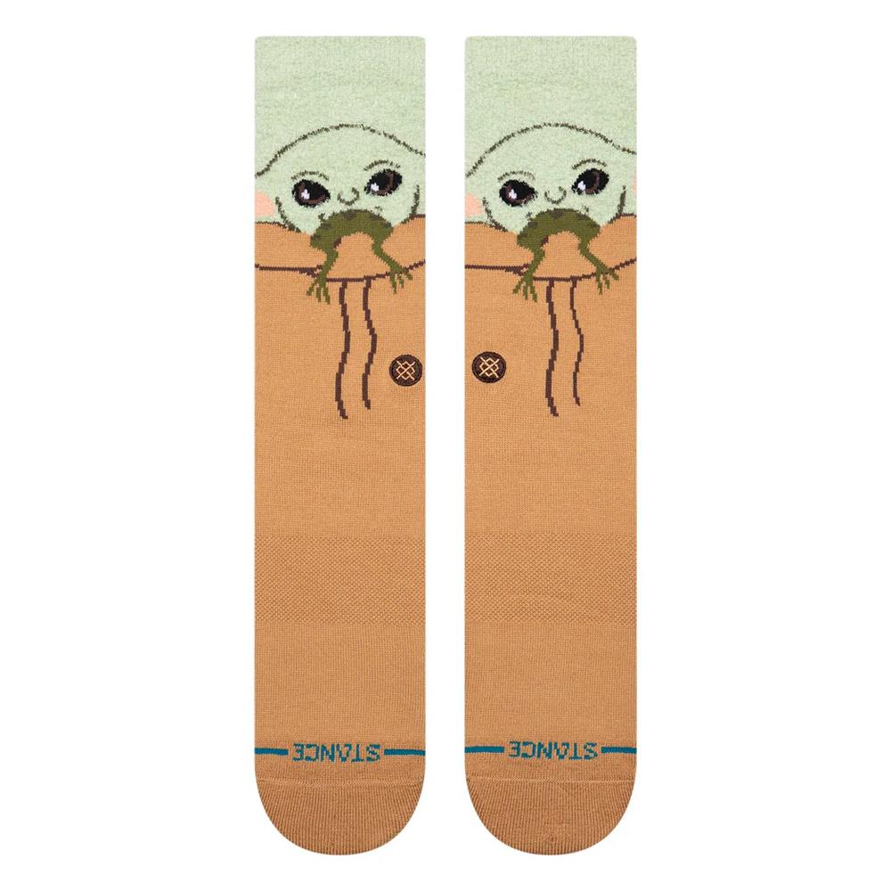 Stance Grogu Hungry Crew Socks - Green - Large - Image 2