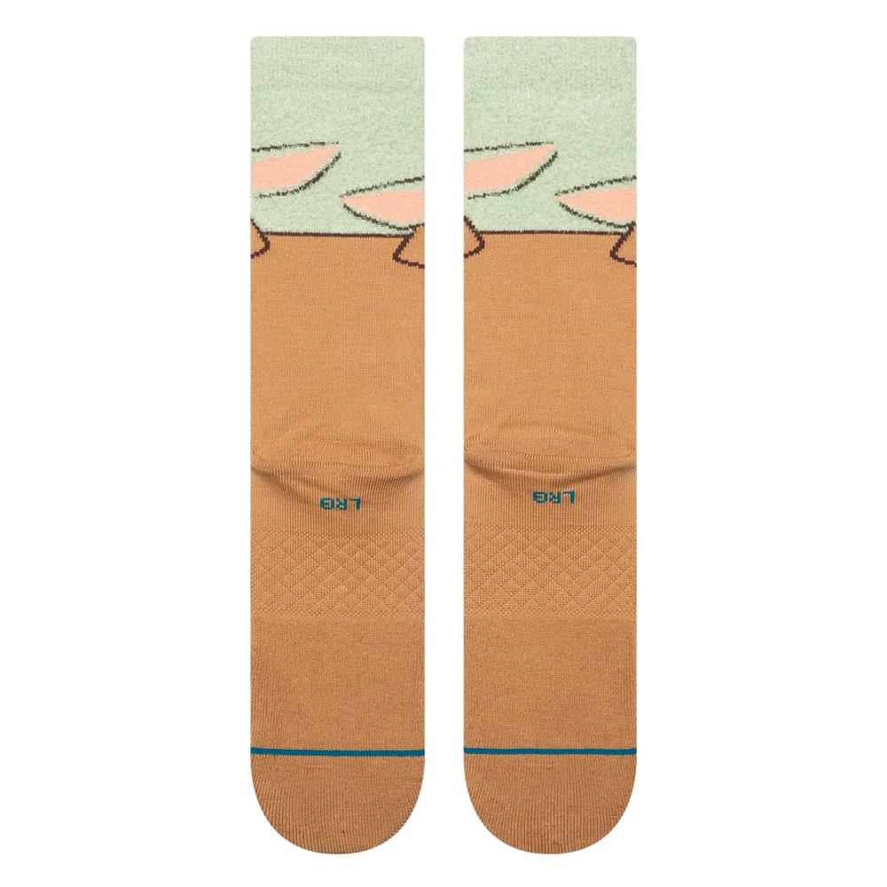 Stance Grogu Hungry Crew Socks - Green - Large - Image 3