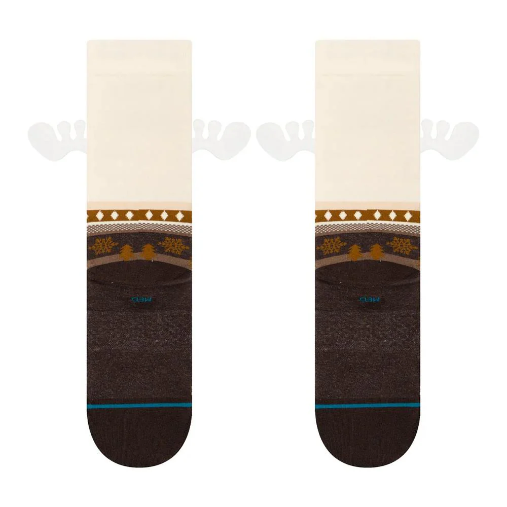 Stance Have Some Eggnog Crew Socks - Dark Brown - Large - Image 3