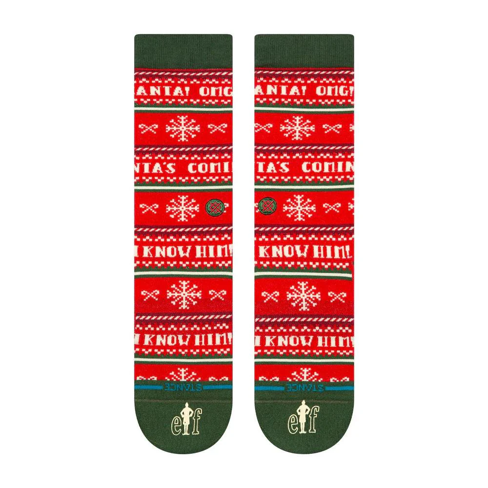 Stance I Know Him Crew Socks - Red - Large - Image 2