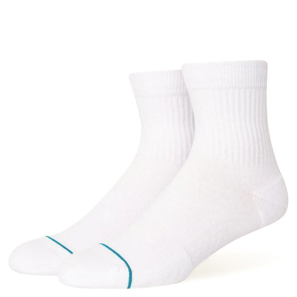 Stance Icon Quarter Socks 3-Pack - White - Image 2
